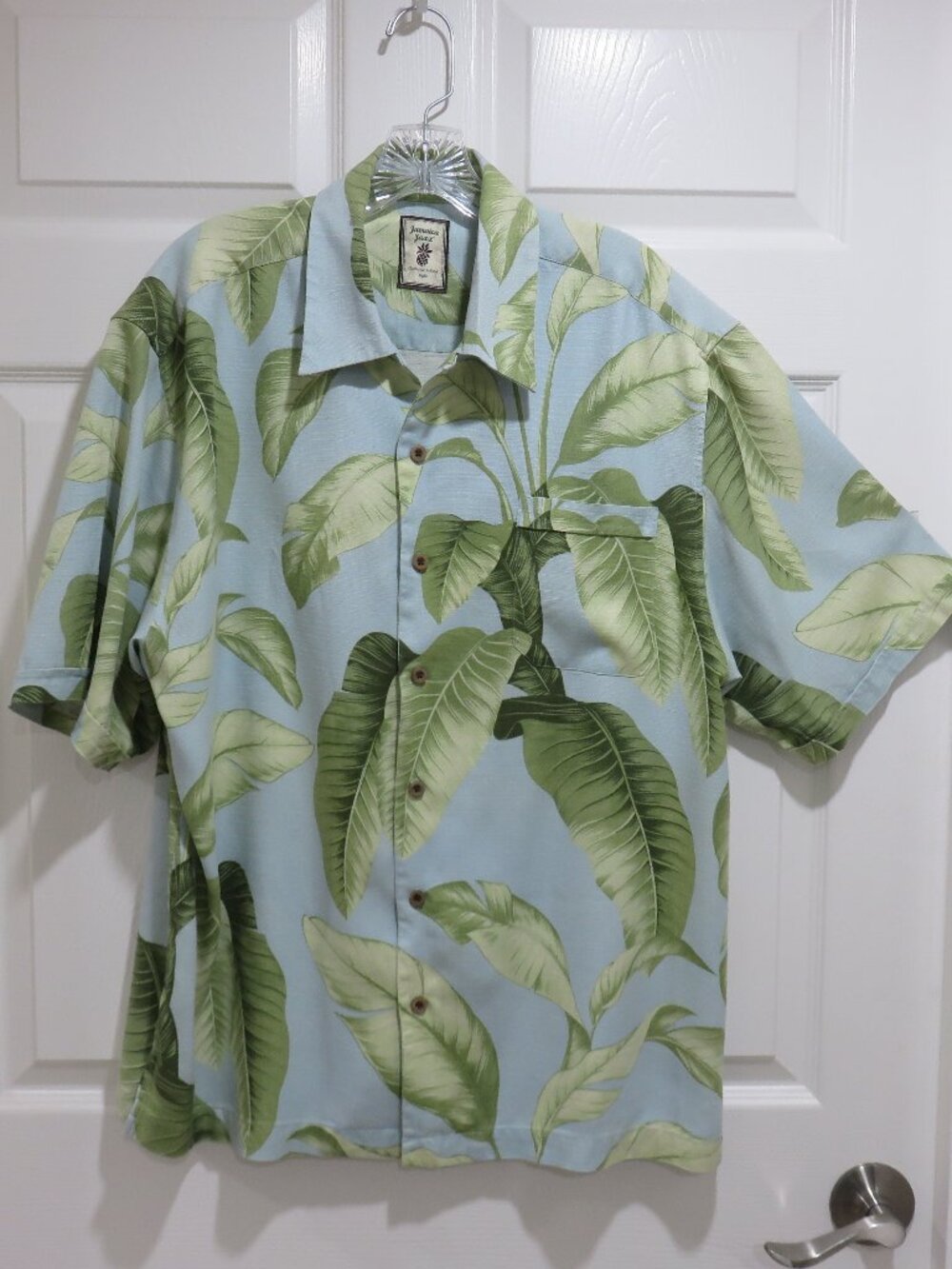 Blue and Green Silk Hawaiin Shirt by Jamaica Jaxx.....826